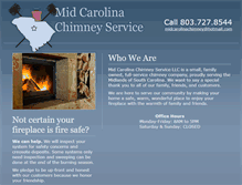 Tablet Screenshot of midcarolinachimney.com